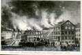 Der erste Brand der Mühle und Fabrikgebäude - 1852