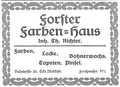 Werbung aus Forster Adressbuch 1925